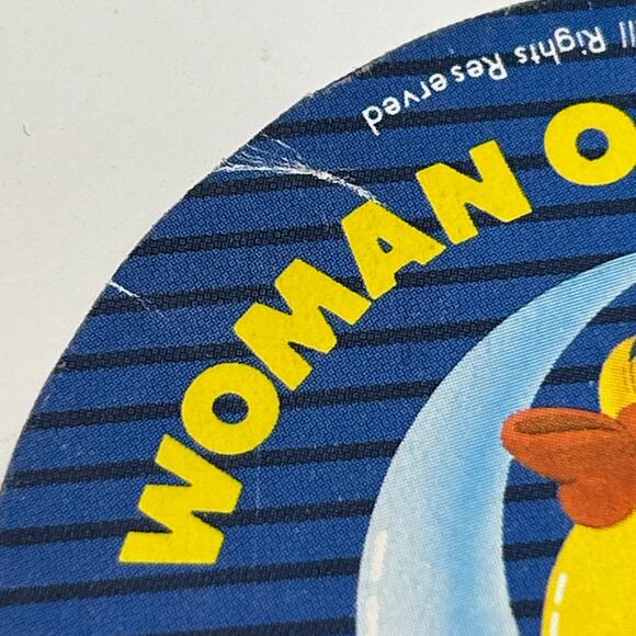 Vintage 80s Atari 2600 Ms Pac Man Paper Sticker 1982 Woman of the Year Pacman - Picture 3 of 6